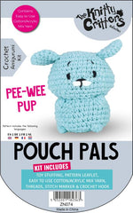 Knitty Critters - Pouch Pals V - Pee-Wee Pup | DIY Amigurumi Crochet Kit