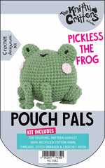 Knitty Critters - Pouch Pals I Pickles The Frog| DIY Amigurumi Crochet Kit