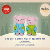 Knitty Critters - Pigs In Blanket - Poppy & Percy | DIY Amigurumi Crochet Kit
