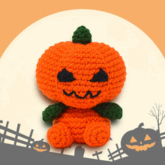 Knitty Critters - Creepy Capers - Pumpkin Paul | DIY Amigurumi Crochet Kit