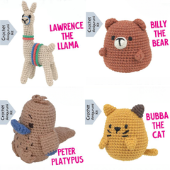 Pouch Pals Crochet Kit – Quirky Critters Bundle