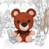 Knitty Critters - Safari - Ralph The Bear | DIY Amigurumi Crochet Kit
