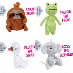 Pouch Pals Crochet Kit – Relaxed Rainforest Bundle