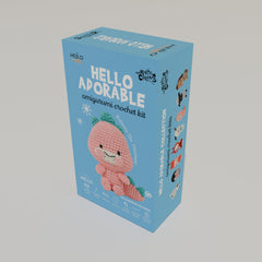 Knitty Critters - Adorables - Roberta The Dinosaur | DIY Amigurumi Crochet Kit