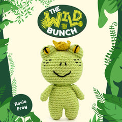 Knitty Critters - The Wild Bunch - Rosie Frog | DIY Amigurumi Crochet Kit