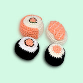 Knitty Critters - Sushi Sets - Salmon Sushi | DIY Amigurumi Crochet Kit