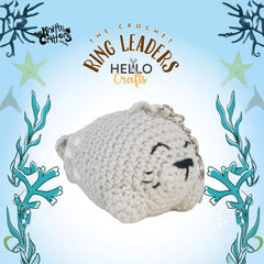 Knitty Critters – Sea Creatures – Seal | DIY Amigurumi Crochet Keyring Kit