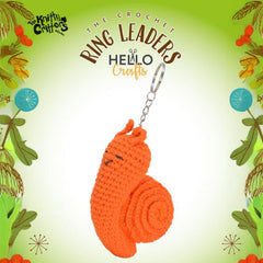 Knitty Critters – Woodland – Snail | DIY Amigurumi Crochet Keyring Kit