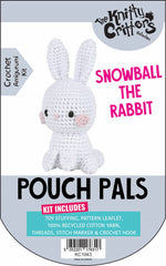 Knitty Critters - Pouch Pals I Snowball The Rabbit | DIY Amigurumi Crochet Kit