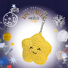 Knitty Critters – Celestial – Star | DIY Amigurumi Crochet Keyring Kit