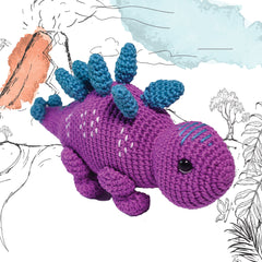 Knitty Critters - Jurassics - Stegosaurus | DIY Amigurumi Crochet Kit