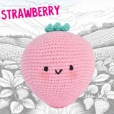 Knitty Critters - Pouch Pals I Strawberry | DIY Fruit Amigurumi Crochet Kit
