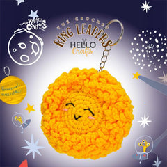 Knitty Critters – Celestial – Sun | DIY Amigurumi Crochet Keyring Kit