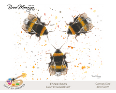 Bree Merryn Paint By Numbers 40cm x 50cm - Three Bees