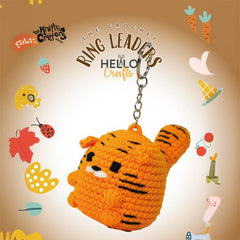 Knitty Critters – Body Shapes – Tiger | DIY Amigurumi Crochet Keyring Kit