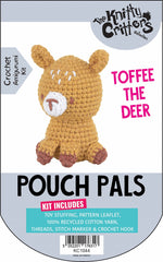 Knitty Critters - Pouch Pals I Toffee The Deer | DIY Amigurumi Crochet Kit
