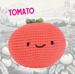 Knitty Critters - Pouch Pals I Tomato | DIY Fruit & Vegetable Amigurumi Crochet Kit
