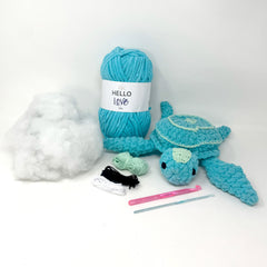 Knitty Critters - Cheeky Chums - Turtle | DIY Amigurumi Crochet Kit
