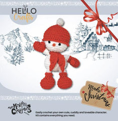 Knitty Critters - Make Christmas - Twinkle Snowman | DIY Amigurumi Crochet Kit
