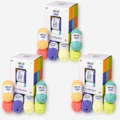 Multibuy Bundle Offer – Hello Love Assorted Yarn Box – 6 x 50g Pastel