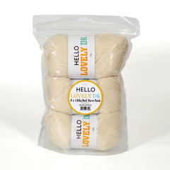 Hello Lovely DK Yarn Pack – 3 x 100g (Vanilla)