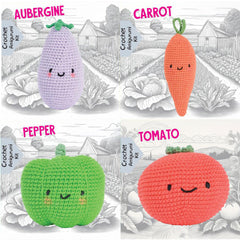 Pouch Pals Crochet Kit – Veggie Patch Bundle