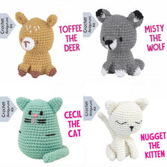 Pouch Pals Crochet Kit – Woodland Friends Bundle