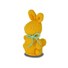 Knitty Critters - Easter - Yellow/Green Chocolate Bunny | DIY Amigurumi Crochet Kit
