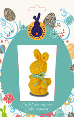 Knitty Critters - Easter - Yellow/Green Chocolate Bunny | DIY Amigurumi Crochet Kit