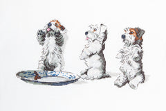 Cecil Aldin Man's Best Friend Cross Stitch Kit - Scrap Tatty & Pip