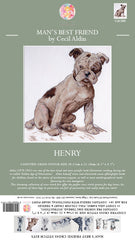 Cecil Aldin Man's Best Friend Cross Stitch Kit - Henry