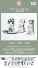 Cecil Aldin Man's Best Friend Cross Stitch Kit - Scrap Tatty & Pip