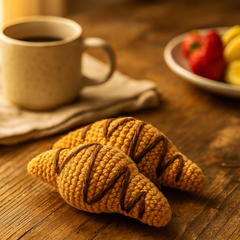 Knitty Critters - Bakery Selection - Croissants | DIY Amigurumi Crochet Kit
