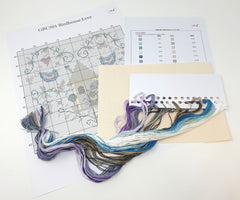 Folk Art - Counted Cross Stitch Kit - Birdhouse Love