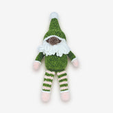 Knitty Critters - Velvet Christmas - Green Gnome | DIY Amigurumi Crochet Kit