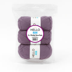 Hello Aran Yarn Pack – 3 x 75g – More Colours Available
