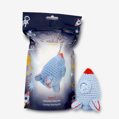 Knitty Critters – Celestial – Rocketship | DIY Amigurumi Crochet Keyring Kit