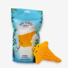 Knitty Critters – Sea Creatures – Stingray | DIY Amigurumi Crochet Keyring Kit