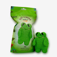 Knitty Critters – Woodland – Frog | DIY Amigurumi Crochet Keyring Kit
