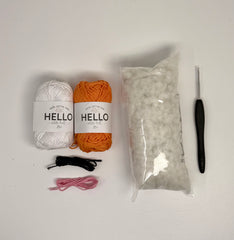 Knitty Critters - Easter - Bunny with Orange Dress | DIY Amigurumi Crochet Kit