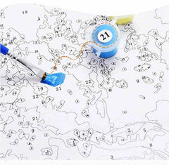Bree Merryn Paint By Numbers Christmas 40cm x 50cm - Salt & Pepper