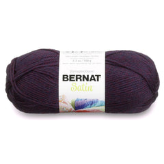 Bernat Satin Yarn 100g – Plum Mist Heather