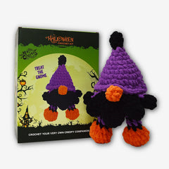 Knitty Critters - Halloween- Treat The Gnome | DIY Amigurumi Crochet Kit