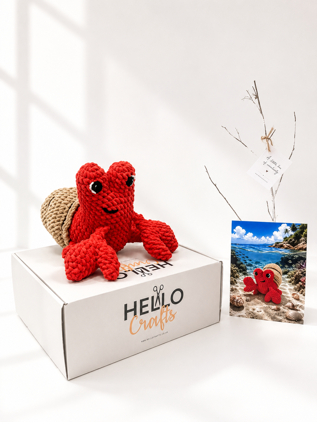 Hello Artisan Box - Sea Snuggles - Hugo Hermit Crab