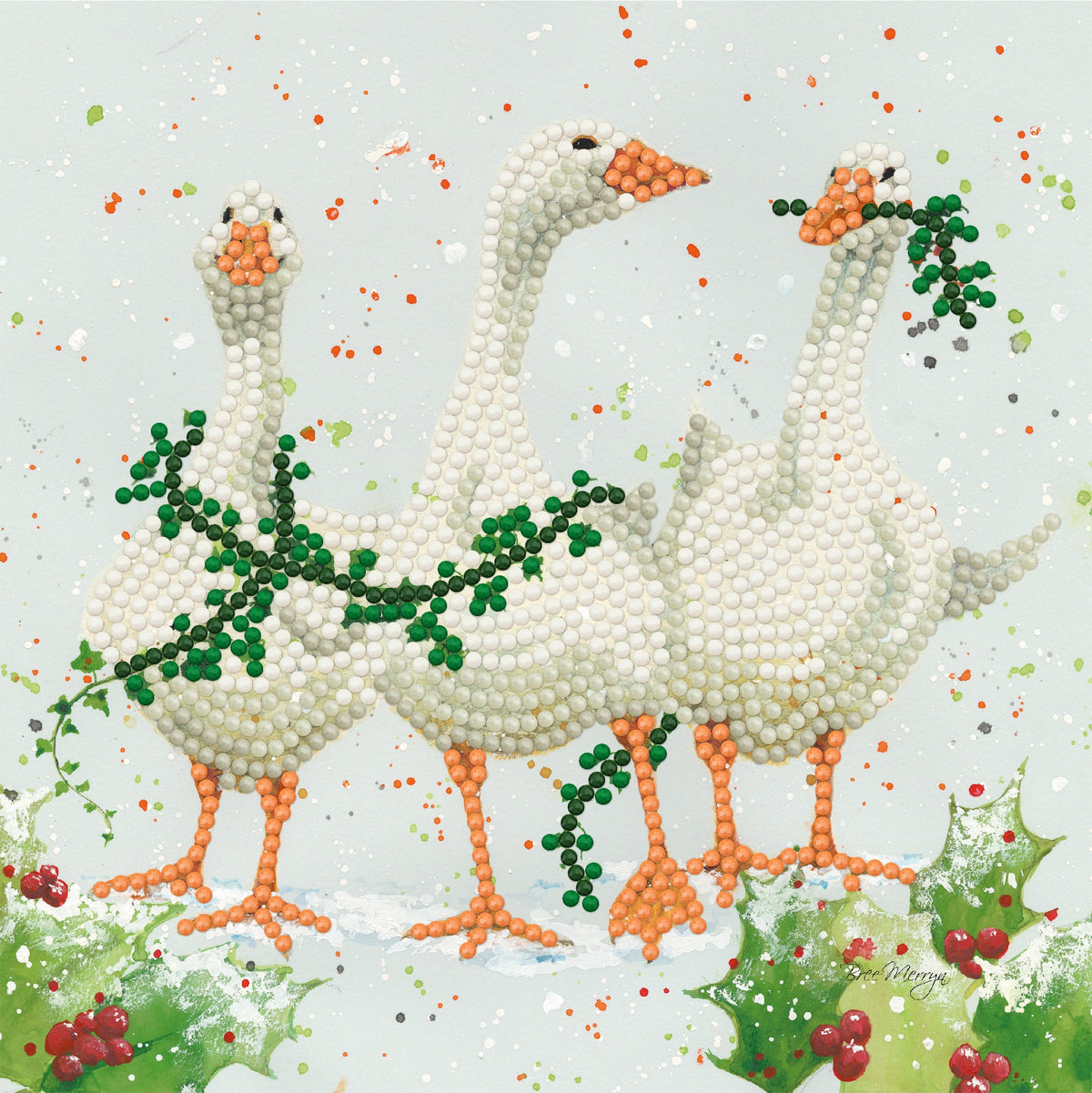 Christmas Sparkle Art Bree Merryn - Christmas Geese