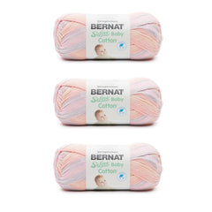 Pack of 3 Bernat Softee Baby Cotton DK Yarn 120g