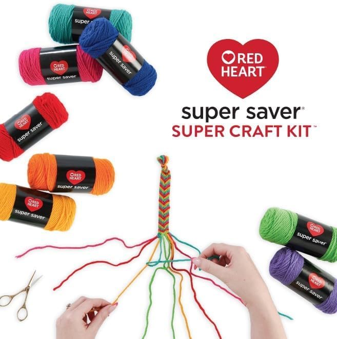 Red Heart Super Saver Super Yarn Craft Kit for Crochet & Knitting & Amigurumi Projects