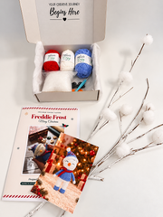 Hello Artisan Box Christmas Adorables - Freddie Frost | DIY Crochet Amigurumi Kit