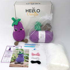 Hello Artisan Box - Alfie Aubergine - Crochet kit gift box