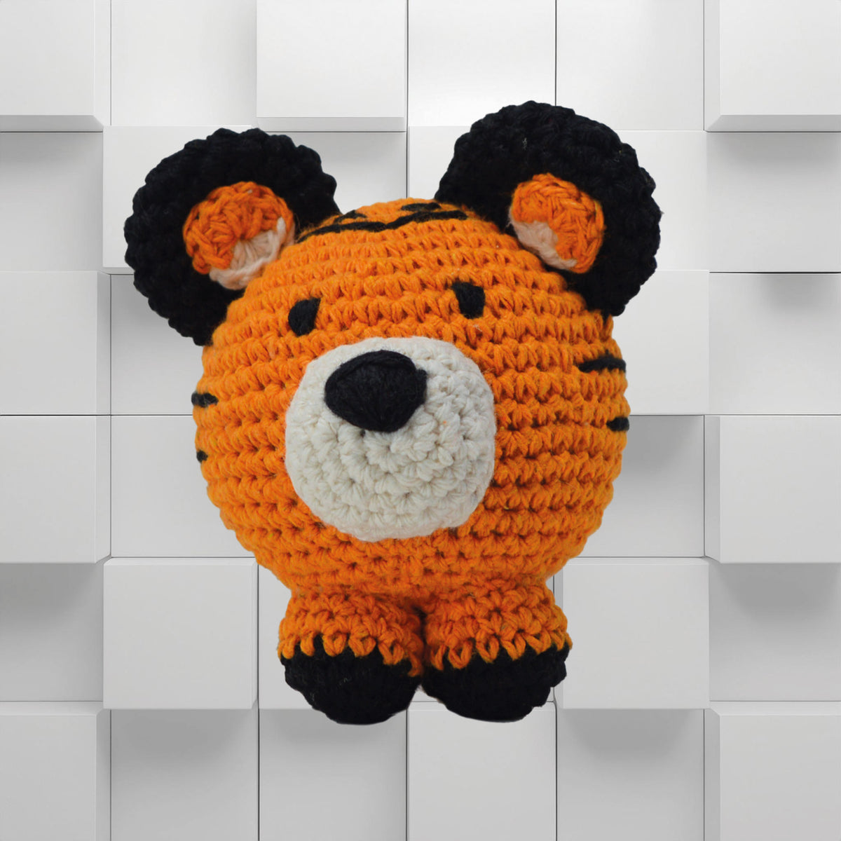 Knitty Critters -  Cubies - Aloysius Tiger | DIY Amigurumi Crochet Kit